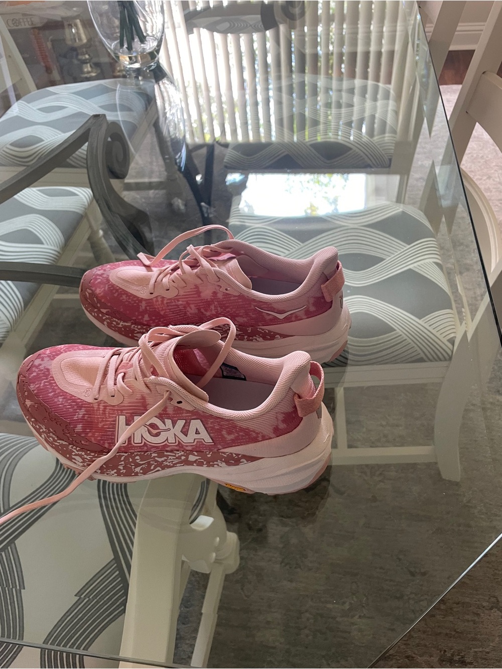 Hoka Pink Gradient Women's Athletic Running Shoes